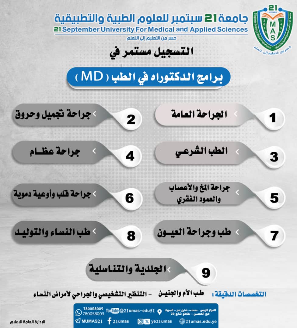 محاضرات غدا الخميس 20/8/2026